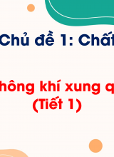 Chủ đề 1 - Bài 4 Không khí xung quanh ta (Tiết 1)